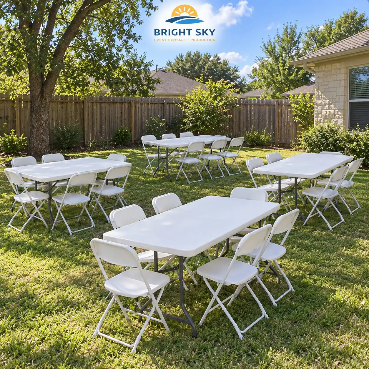 Table and Chair Rentals at Bright Sky Events